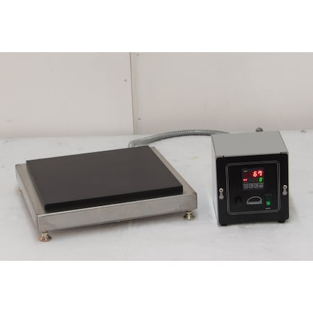 Wenseco Hot Plate, Industrial 12"x12"x.5" Anodized Aluminum Plate, Dig Control HP1212